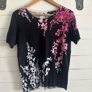 WHBM light weight sweater, asymmetrical branches, medium